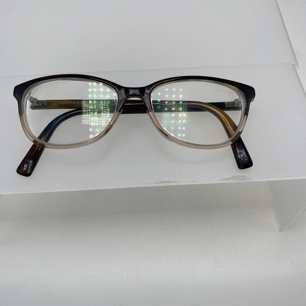 Warby Parker Eyeglasses Women FRAME ONLY Daisy Cat Eye 50-15-140 Brown Clear 531 - Picture 6 of 12